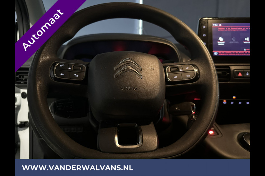 Citroën Berlingo 1.5 BlueHDI 131pk Automaat L1H1 Euro6 Airco | 3-Zits | Apple Carplay Android Auto, Cruisecontrol, Parkeersensoren, Bijrijdersbank