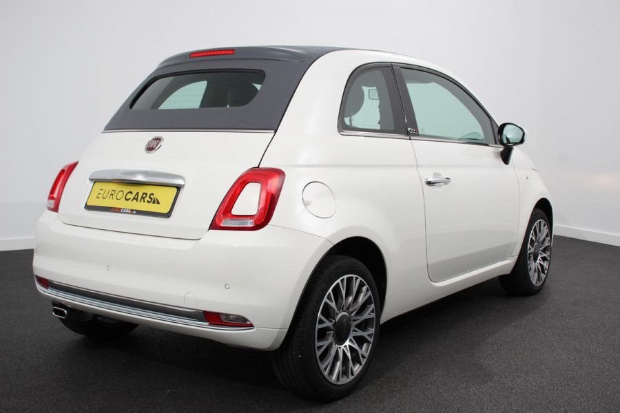 Fiat 500C 1.2 Star | Navigatie | Lederen Bekleding | Apple carplay/Android Auto | Climate Control | 16 Inch Lichtmetalen Velgen | Parkeersensoren Achter |