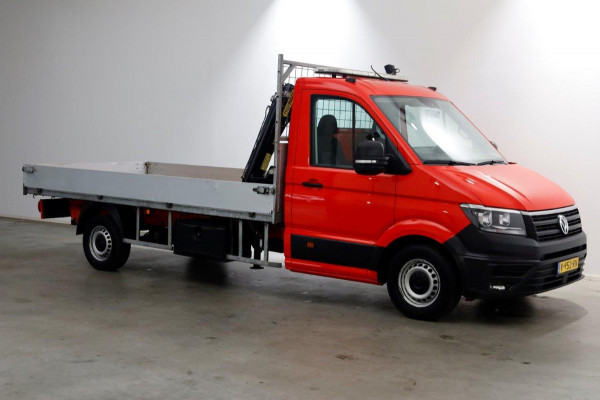 Volkswagen Crafter 35 2.0 TDI 177pk E6 RWD Open Laadbak + Palfinger PC1500 Kraan Trekhaak 3500kg 08-2018