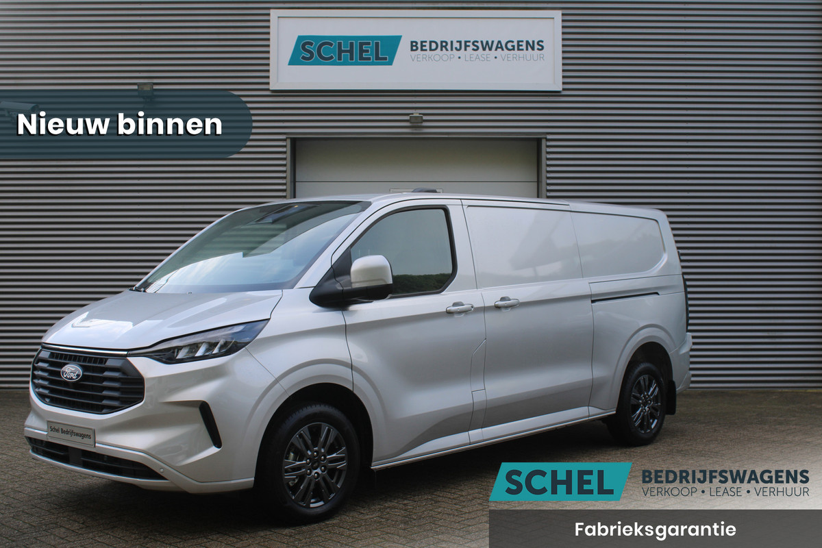 Ford Transit Custom 320 2.0 TDCI L2H1 Limited 170pk - 2x Schuifdeur - Adaptive Cruise - Verwarmd stuur - Blind spot - Navigatie - Camera - Draadloos