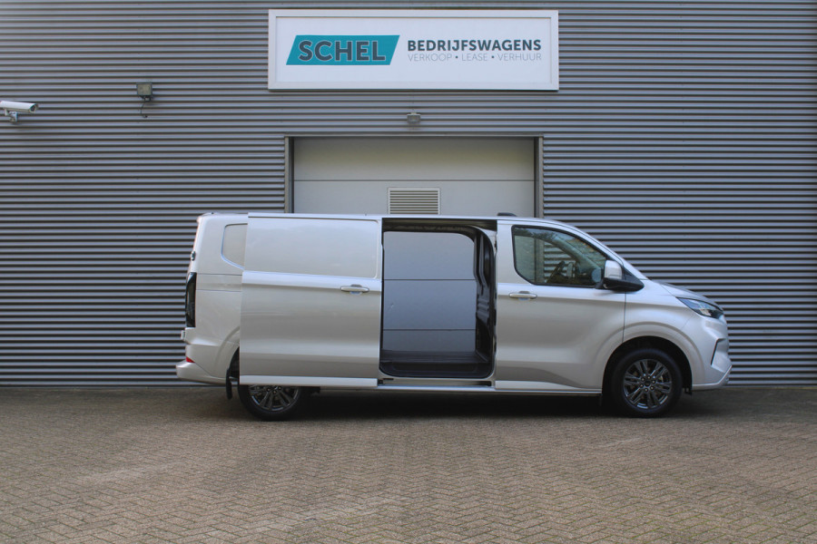 Ford Transit Custom 320 2.0 TDCI L2H1 Limited 170pk - 2x Schuifdeur - Adaptive Cruise - Verwarmd stuur - Blind spot - Navigatie - Camera - Draadloos