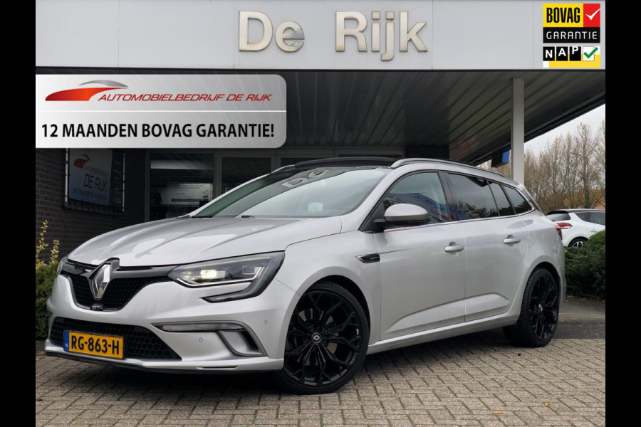 Renault MEGANE Estate 1.6 TCe GT 205PK | Schuif/kanteldak, 19'' LMV, ACC, Carplay/Android, Navi, Camera, Cruise, BOSE, RS Drive