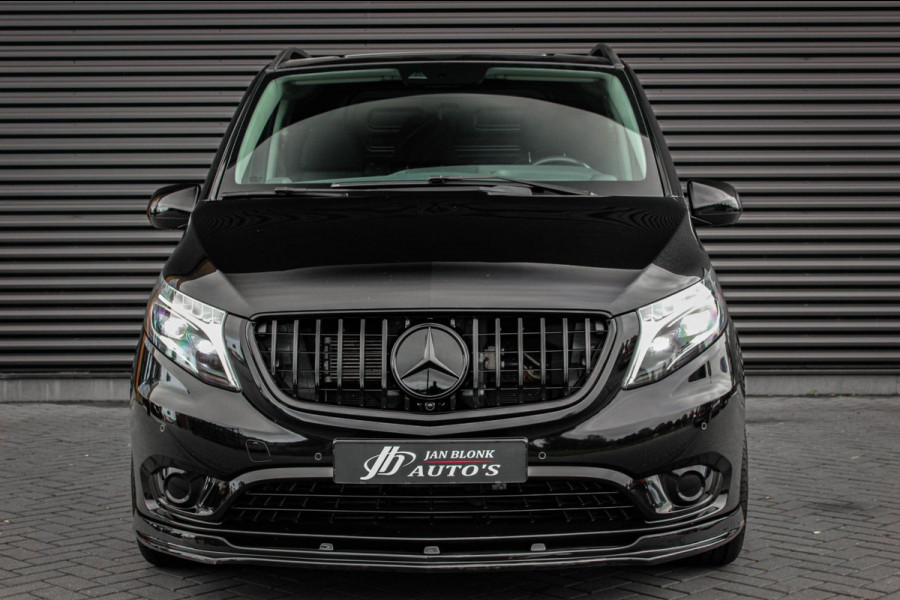 Mercedes-Benz Vito 220PK EXTRA LANG JB-EDITION FULL BLACK / AMG / SPOILER / VERLAGINGSVEREN / NAVIGATIE / CLIMATE CONTROL/ FULL