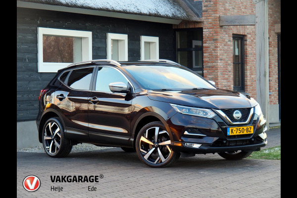 Nissan QASHQAI 1.2 Tekna+ Automaat | Rondomzicht Camera | Panoramadak | Stoelverwarming | Afn. Trekhaak | Full-map Navigatie