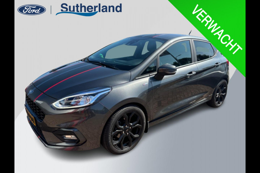 Ford Fiesta 1.0 EcoBoost ST-Line X Vol! | | Adaptive cruise control | Winter Pack | Camera | Half lederen bekleding | Bang&Olufsen | Zwarte velgen | Race striping