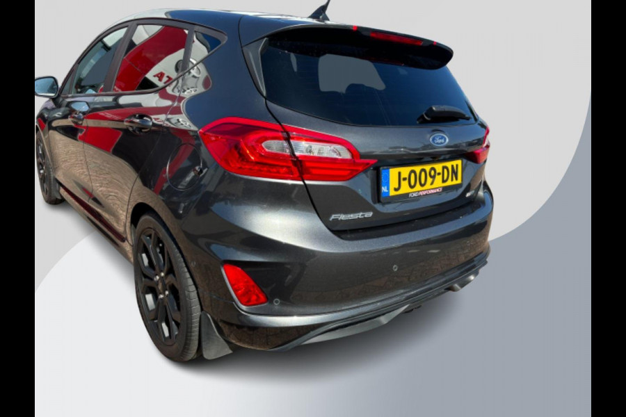 Ford Fiesta 1.0 EcoBoost ST-Line X Vol! | | Adaptive cruise control | Winter Pack | Camera | Half lederen bekleding | Bang&Olufsen | Zwarte velgen | Race striping