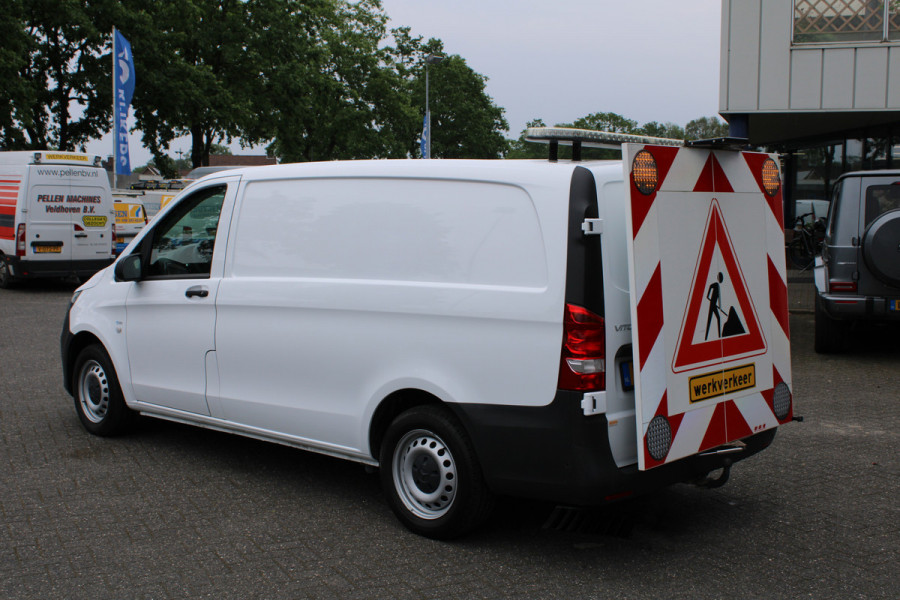 Mercedes-Benz Vito 116 CDI L2 Werkverkeer Wegwerkzaamheden Werkplaatsinrichting Aluca, Zwaailamp, Camera, Navigatie Zwaaibalk Sortimo