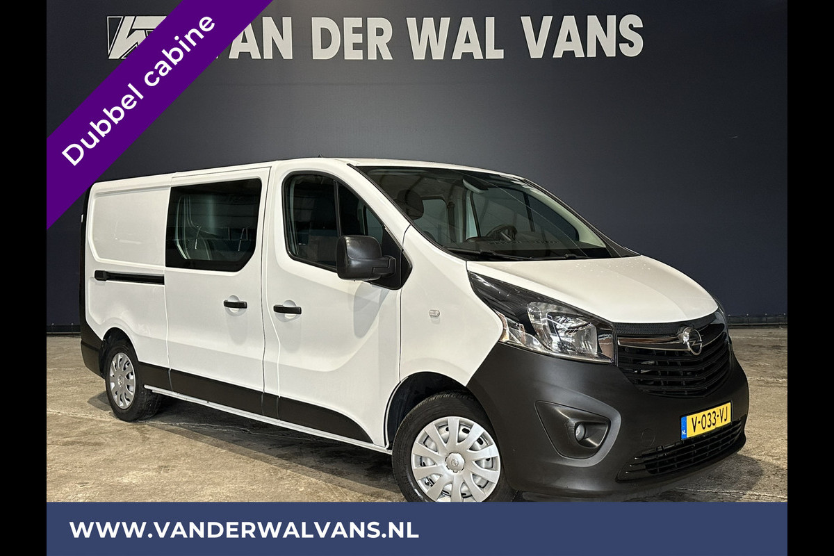 Opel Vivaro 1.6 CDTI 126pk L2H1 Dubbele Cabine Euro6 Airco | Navigatie | LED | Camera Cruisecontrol, Trekhaak, Parkeersensoren, 5-Zits