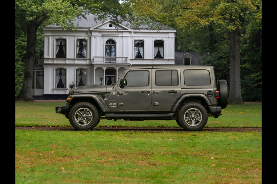 Jeep Wrangler Unlimited 2.0T Sahara 270pk | Carplay | Alpine HiFi | Camera | Uitneembaar dak | Stoelverw. | Afn. trekhaak