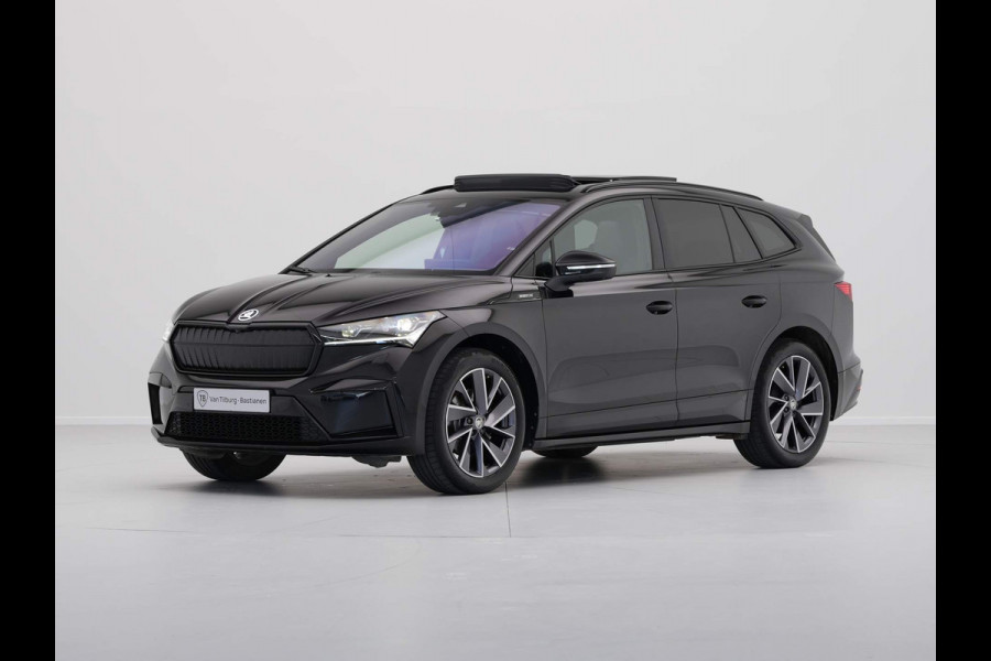 Škoda ENYAQ iV 60 180pk Sportline Panorama 360 Camera Head up all season banden warmtepomp demo joris