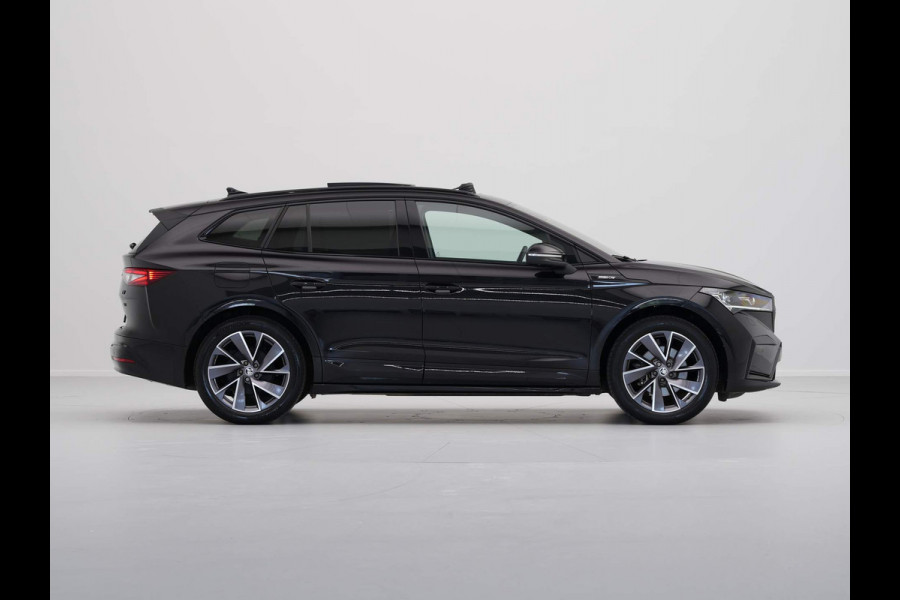 Škoda ENYAQ iV 60 180pk Sportline Panorama 360 Camera Head up all season banden warmtepomp demo joris