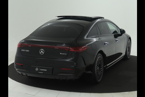 Mercedes-Benz EQS 580 4MATIC AMG Line 108 kWh | Achterasbesturing tot 10° | Garagedeuropener | Premium Plus pakket | Akoestiekcomfortpakket | MBUX augmented reality voor navigatie | Nightpakket | Rijassistentiepakket plus |