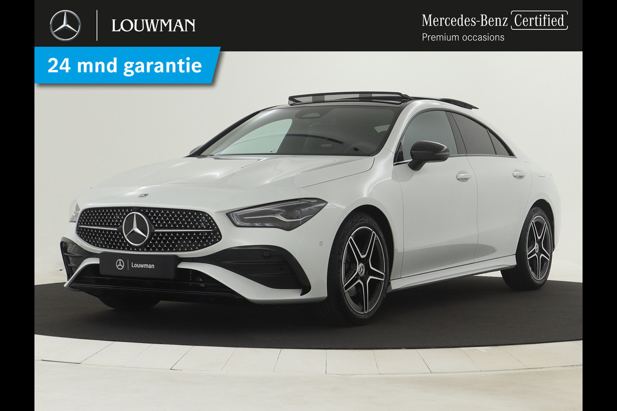 Mercedes-Benz CLA-Klasse 180 AMG Line | Panoramaschuifdak | Nightpakket | Premium Pakket | USB pakket plus | Dodehoekassistent | Sfeerverlichting | KEYLESS GO-comfortpakket | Parkeerpakket met achteruitrijcamera |