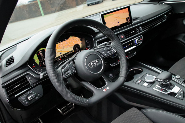 Audi A4 Avant 40 2.0TFSI S line Black Edition Facelift 190pk S-Tronic|Dealer|Panoramadak|Virtual Cockpit|Leder|LED Matrix|Black|19