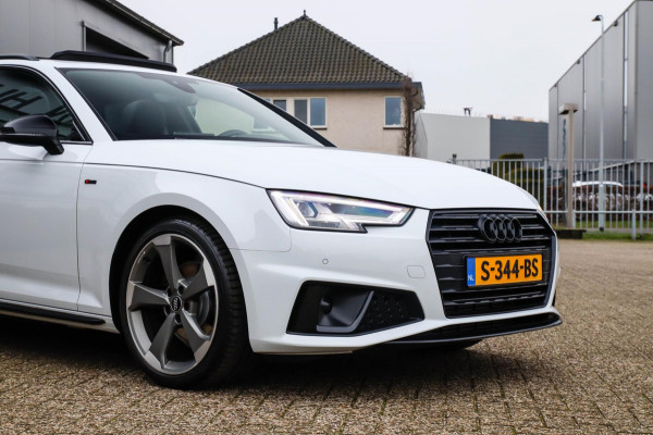 Audi A4 Avant 40 2.0TFSI S line Black Edition Facelift 190pk S-Tronic|Dealer|Panoramadak|Virtual Cockpit|Leder|LED Matrix|Black|19