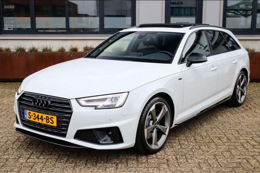 Audi A4 Avant 40 2.0TFSI S line Black Edition Facelift 190pk S-Tronic|Dealer|Panoramadak|Virtual Cockpit|Leder|LED Matrix|Black|19