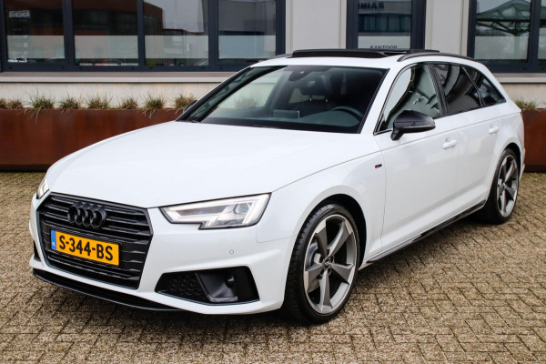 Audi A4 Avant 40 2.0TFSI S line Black Edition Facelift 190pk S-Tronic|Dealer|Panoramadak|Virtual Cockpit|Leder|LED Matrix|Black|19