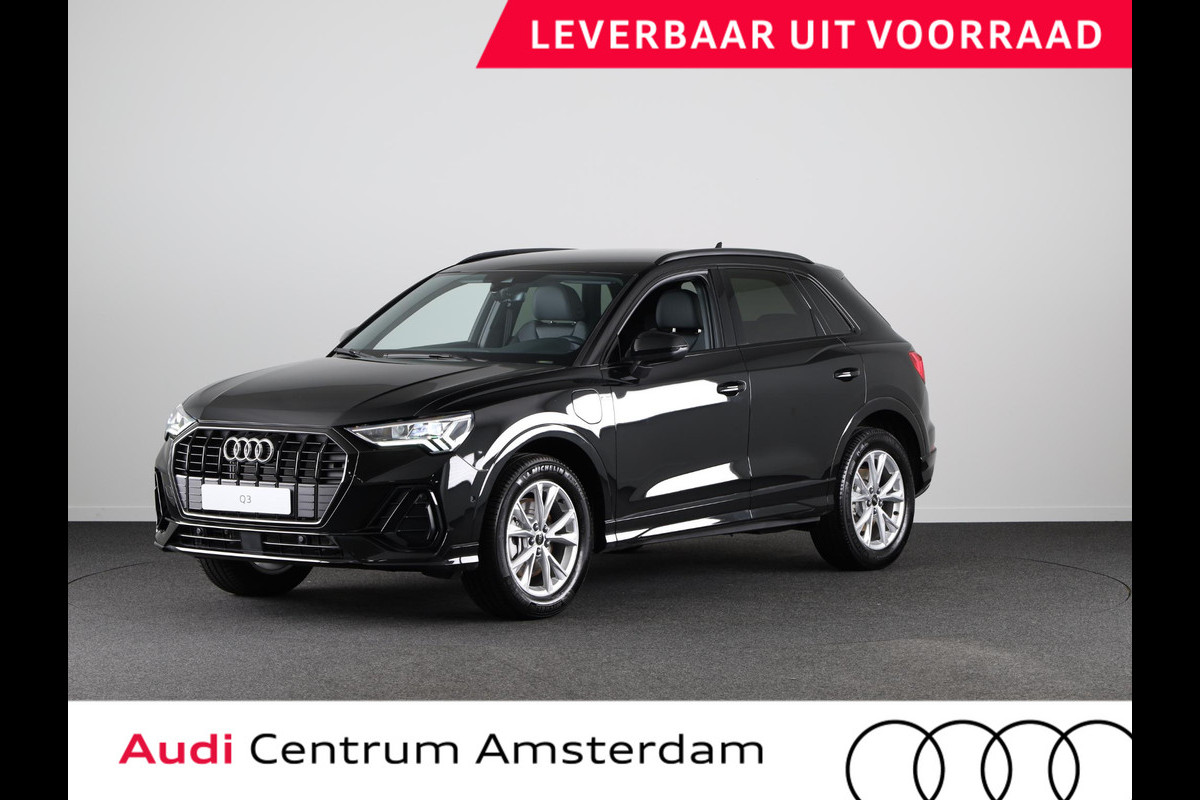 Audi Q3 45 TFSI e S edition PHEV, comfortsleutel, stoelverwarming voorin, optiekpakket zwart, lendesteunen, Nu tijdelijk met € 2000 korting