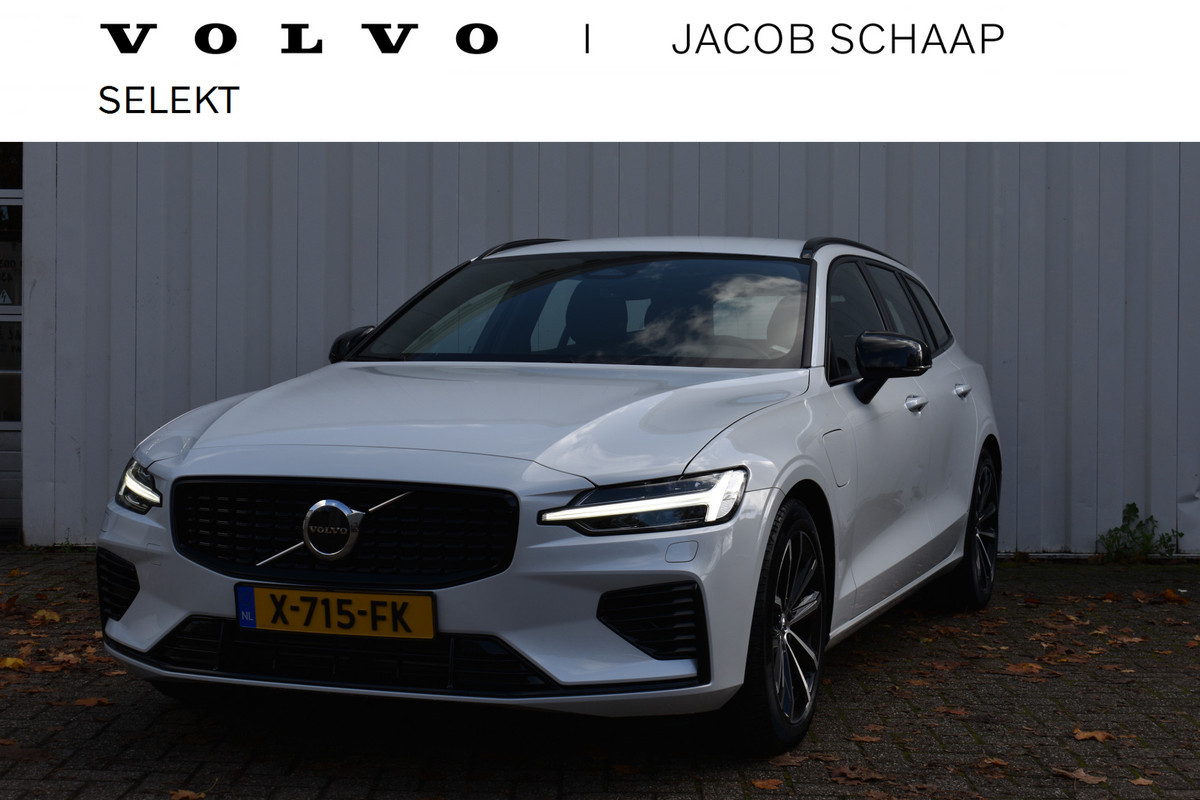 Volvo V60 T6 350pk Recharge AWD Plus Dark / LONG RANGE / Elektr. Sportstoelen / ACC / BLIS / Stoel + Stuurw. Verwarming / DAB / 18'' / FULL-LED /