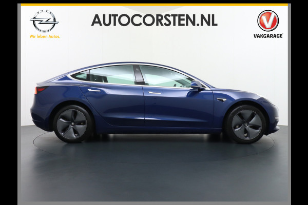 Tesla Model 3 SR+60kWh 325PK AutoPilot Premium-Luidsprekers Leer PanoDak Adaptive cruise 18" Camera's Elektr.-Stuur+Stoelen+Spiegels+Geheugen+ Ecc Navigatiesysteem full map LED-a+v Comfortstoel(en) ACC Dual-ECC DAB Voorverwarmen interieur via App Keyless via Telefoonsleutel One-Pedal-Drive Origin. NLse auto !