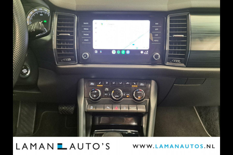 Škoda Kodiaq 1.5 TSI 150pk DSG Style Business Aut. | Open dak Leder-Alcantara CarPlay Canton ECC Navi LED ACC 19" LMV Camera BLIS Metallic |