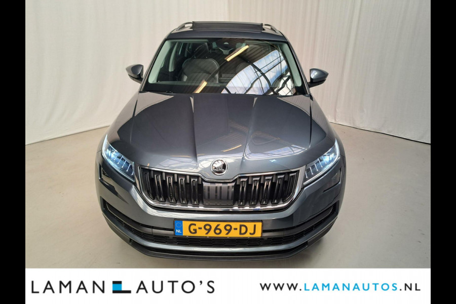 Škoda Kodiaq 1.5 TSI 150pk DSG Style Business Aut. | Open dak Leder-Alcantara CarPlay Canton ECC Navi LED ACC 19" LMV Camera BLIS Metallic |