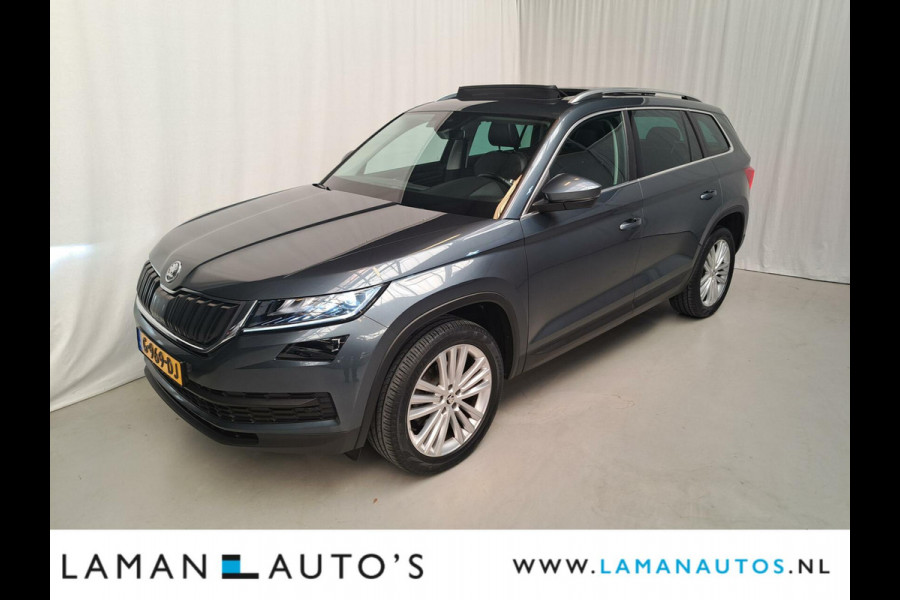 Škoda Kodiaq 1.5 TSI 150pk DSG Style Business Aut. | Open dak Leder-Alcantara CarPlay Canton ECC Navi LED ACC 19" LMV Camera BLIS Metallic |