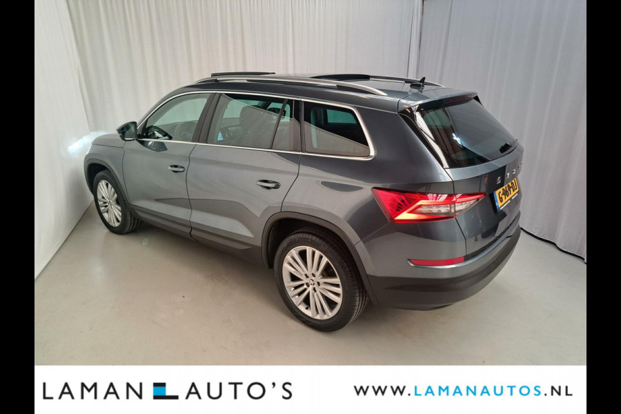 Škoda Kodiaq 1.5 TSI 150pk DSG Style Business Aut. | Open dak Leder-Alcantara CarPlay Canton ECC Navi LED ACC 19" LMV Camera BLIS Metallic |