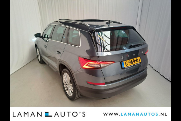 Škoda Kodiaq 1.5 TSI 150pk DSG Style Business Aut. | Open dak Leder-Alcantara CarPlay Canton ECC Navi LED ACC 19" LMV Camera BLIS Metallic |