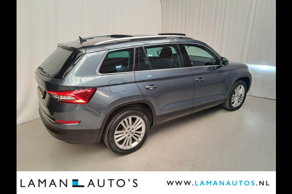 Škoda Kodiaq 1.5 TSI 150pk DSG Style Business Aut. | Open dak Leder-Alcantara CarPlay Canton ECC Navi LED ACC 19" LMV Camera BLIS Metallic |