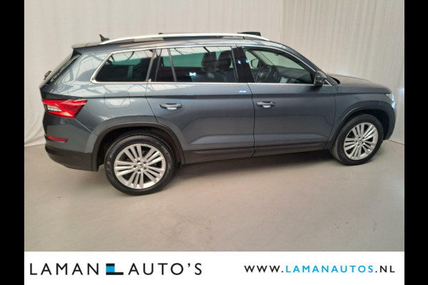 Škoda Kodiaq 1.5 TSI 150pk DSG Style Business Aut. | Open dak Leder-Alcantara CarPlay Canton ECC Navi LED ACC 19" LMV Camera BLIS Metallic |