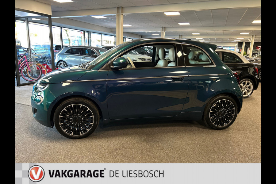 Fiat 500 La Prima 42 kWh/119pk/ Pano-dak / Leder / Camera / Navigatie