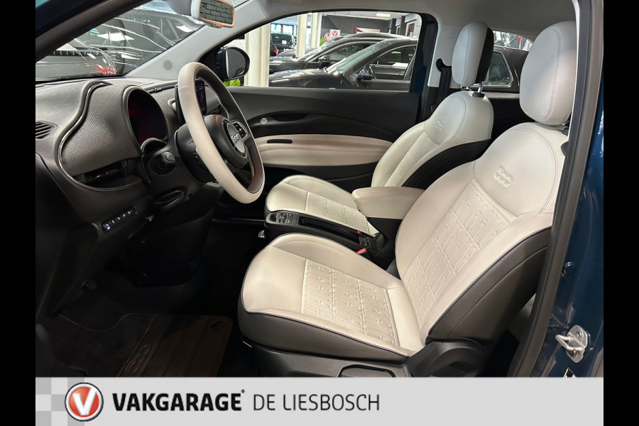 Fiat 500 La Prima 42 kWh/119pk/ Pano-dak / Leder / Camera / Navigatie