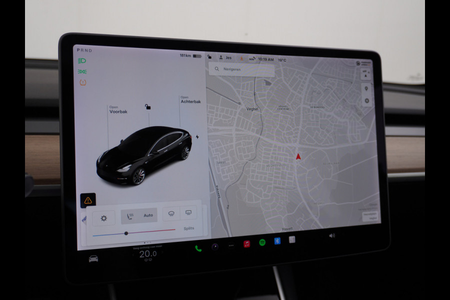 Tesla Model 3 Performance 513pk 3,4 sec 0-100 ! 20"lm FSD-vb. AutoPilot Carbon-Spoiler Premium-HiFi Pano.dak Camera Leer Adaptive-Cruise+Stop& 4wd Rode Remklauwen Premium Audio Veel grip door 4WD vierwielaandrijving.  Origineel Nederlandse auto ! Orig.NL auto  1e eigenaar