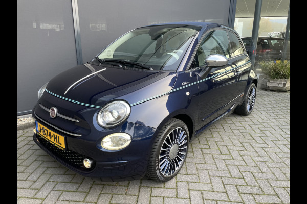 Fiat 500C Cabrio 0.9 TwinAir Turbo Riva Speciale unieke uitvoering! met E-Bedienbare kap / Int. met houtafwerking 105 pk Clim. control - ParkS-A - Navi - U-con. - Radio/USB/AUX/TEL/Blueth. - MFL-Stuurwiel - ML - LMV - L-Bekl. - CD+AB - Ramen E-VZ - Spiegels E-V=VW - B-Assist