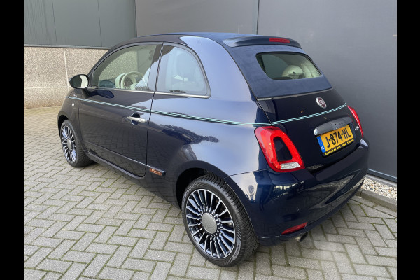 Fiat 500C Cabrio 0.9 TwinAir Turbo Riva Speciale unieke uitvoering! met E-Bedienbare kap / Int. met houtafwerking 105 pk Clim. control - ParkS-A - Navi - U-con. - Radio/USB/AUX/TEL/Blueth. - MFL-Stuurwiel - ML - LMV - L-Bekl. - CD+AB - Ramen E-VZ - Spiegels E-V=VW - B-Assist