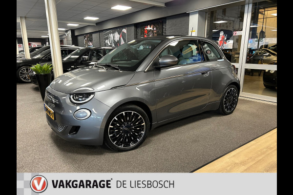 Fiat 500E La Prima 42 kWh / leder / panorama-dak / Navigatie / led / Apple carplay