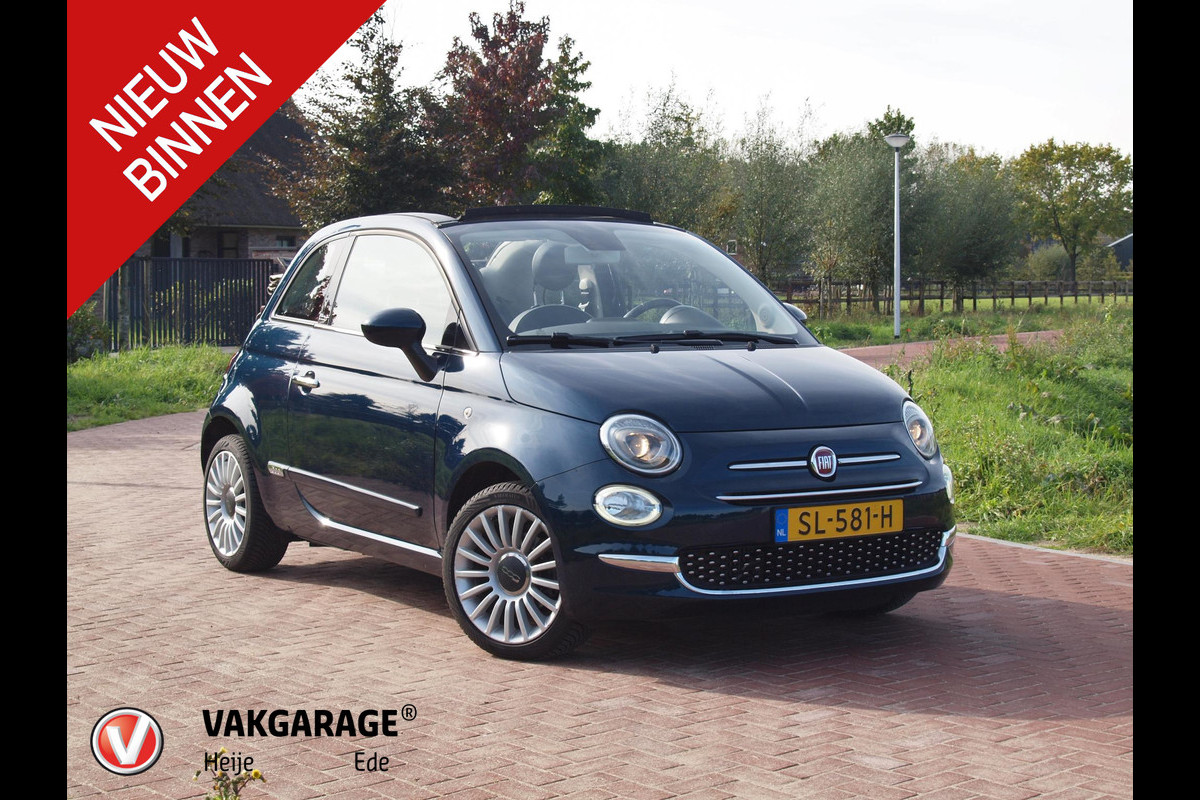 Fiat 500C 0.9 TwinAir Turbo Lounge | Cabrio | Automaat | Cruise Control | Bluetooth | Navi |