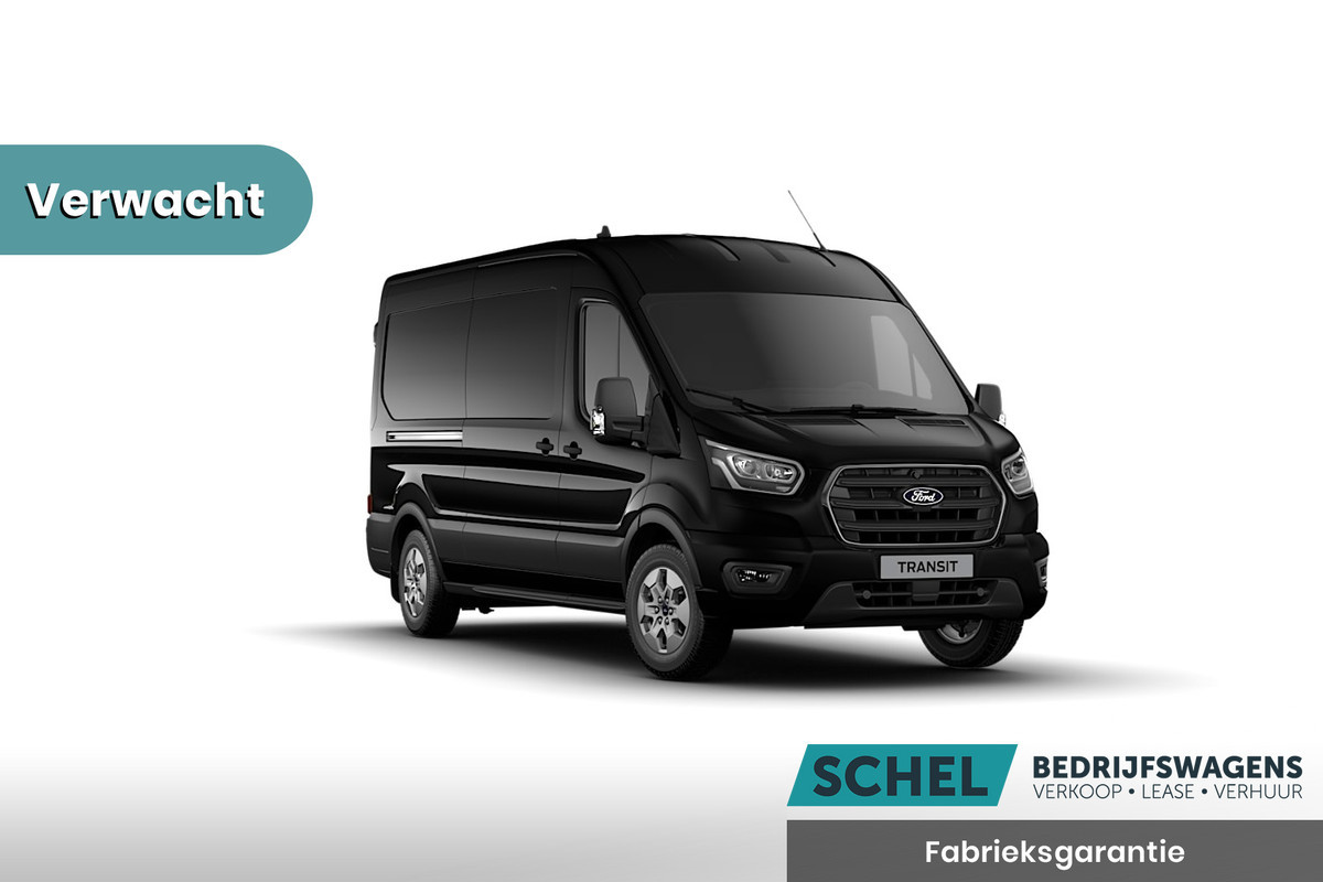 Ford Transit 350 2.0 TDCI L3H2 Limited 165pk - 2x Schuifdeur - Navi - 360 Camera - Adaptive Cruise - Xenon - Blind Spot - Trekhaak - Stoelver