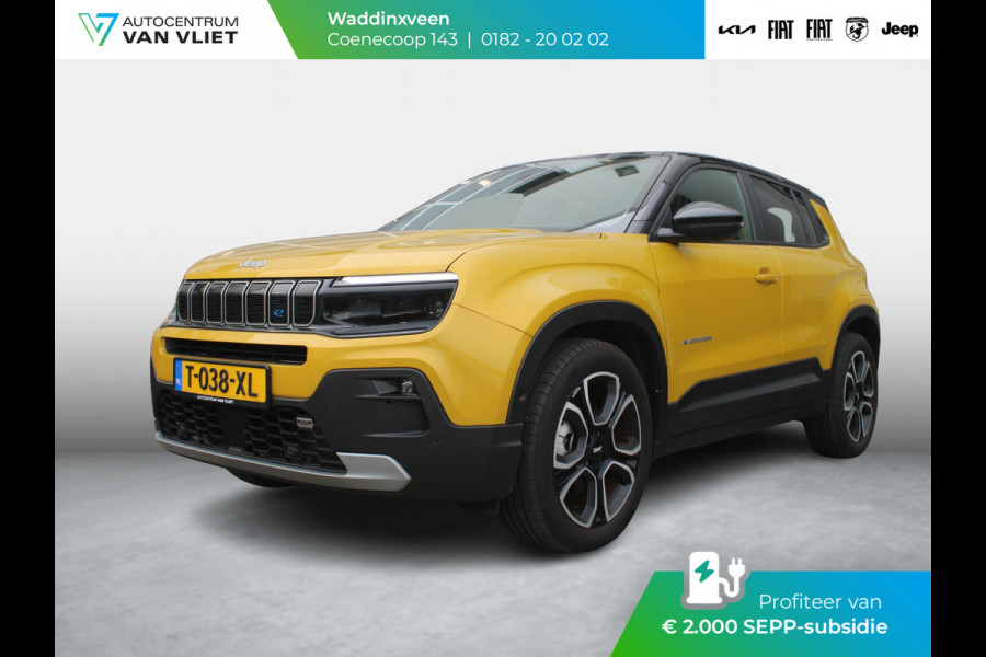 Jeep Avenger 1st Edition 54 kWh | Adapt. Cruise | 18" | Navi | Stoelverwarming | Camera | Bicolore | Sepp € 2.000,-