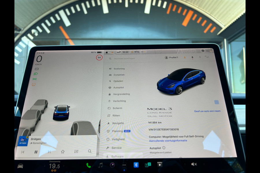 Tesla Model 3 Long Range AWD 75 kWh 88% SOH Trekhaak (1.000kg)