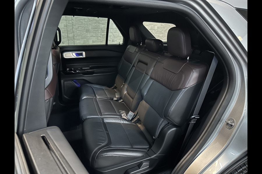 Ford Explorer 3.0 PHEV Platinum 457 PK | Verlengde Fabrieksgarantie! | Panorama | 360 View | Massage | ACC | B&O Sound | Stoelventilatie | | Memory | Trekhaak | Keyless-Go | 20'' | Stoelverwarming V+A | Voorruit Verwarming | Carplay | Draadloos Laden | Sfeerverlichting | 3-Zone Clima | DAB |