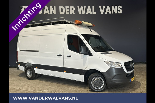 Mercedes-Benz Sprinter 516 CDI 164pk L2H2 Dubbel Lucht 3500kg Trekhaak Euro6 Airco | Imperiaal Camera, Navigatie, Cruisecontrol, Trap, Inrichting