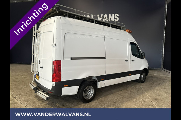 Mercedes-Benz Sprinter 516 CDI 164pk L2H2 Dubbel Lucht 3500kg Trekhaak Euro6 Airco | Imperiaal Camera, Navigatie, Cruisecontrol, Trap, Inrichting