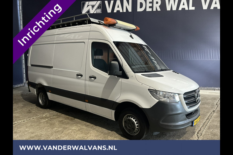 Mercedes-Benz Sprinter 516 CDI 164pk L2H2 Dubbel Lucht 3500kg Trekhaak Euro6 Airco | Imperiaal Camera, Navigatie, Cruisecontrol, Trap, Inrichting