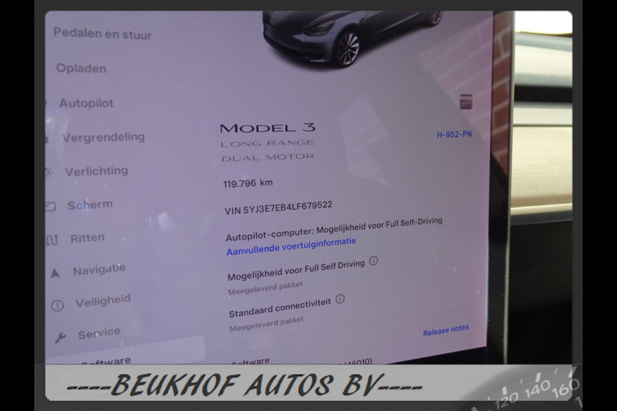 Tesla Model 3 Long Range AWD Full Self Driving Fsd Pano Leer