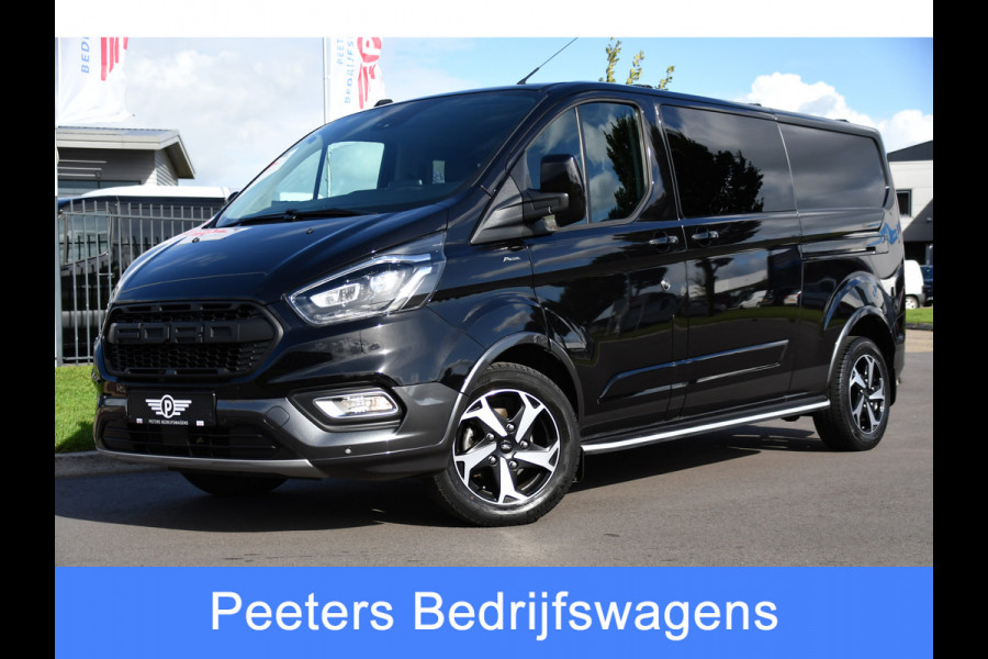 Ford Transit Custom 320 2.0 TDCI L2H1 Active DC Adaptieve Cruise, Camera, Carplay, 170PK, Automaat, Sensoren, Trekhaak, Leder, LED, Sport!