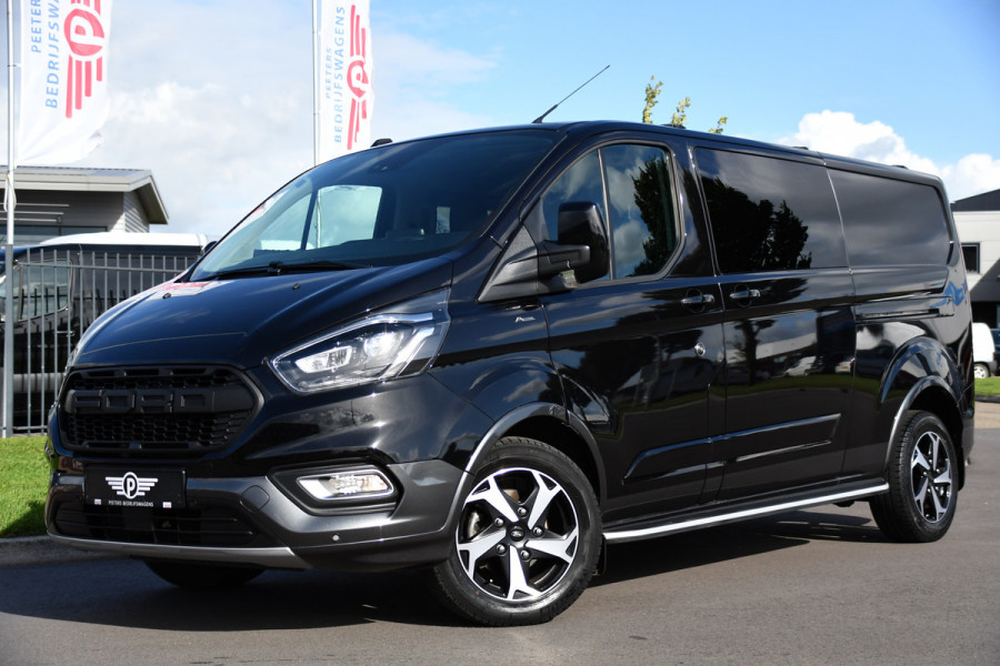 Ford Transit Custom 320 2.0 TDCI L2H1 Active DC Adaptieve Cruise, Camera, Carplay, 170PK, Automaat, Sensoren, Trekhaak, Leder, LED, Sport!