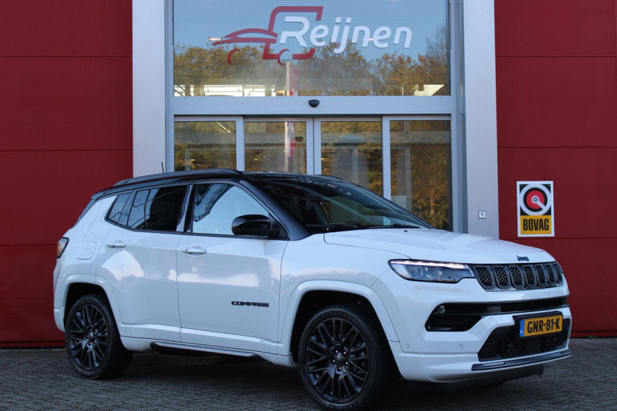 Jeep Compass 4xe SUMMIT 240PK PHEV AUTOMAAT | NAVIGATIE 10,25 "TOUCHSCREEN | DRAADLOOS APPLE CARPLAY/ANDROID AUTO | ACHTERUITRIJ CAMERA | DAB+ RADIO | CLIMATE CONTROL | 19" MAT BLACK LICHTMETALEN VELGEN | ADAPTIVE / CRUISE CONTROL | DIGITAAL INSTRUMENTENPANEEL | LEDEREN BEKLEDING | ELEKTRISCH VERSTELBARE BESTUURDERSSTOEL MET GEHEUGEN | BIJRIJDERSTOEL ELEKTRISCH VERSTELBAAR | FULL LED KOPLAMPEN | LED MISTLAMPEN / BOCHTVERLICHTING | KEYLESS ENTRY & START | DRAADLOOS LADEN |