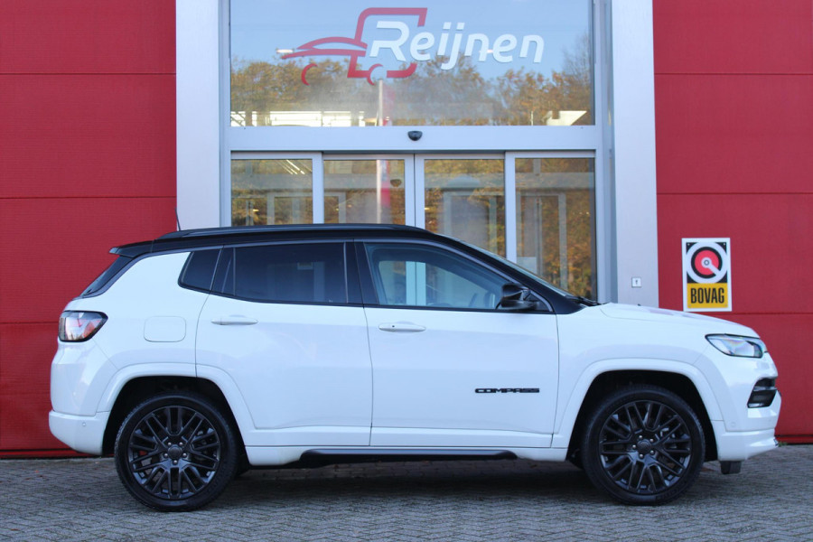 Jeep Compass 4xe SUMMIT 240PK PHEV AUTOMAAT | NAVIGATIE 10,25 "TOUCHSCREEN | DRAADLOOS APPLE CARPLAY/ANDROID AUTO | ACHTERUITRIJ CAMERA | DAB+ RADIO | CLIMATE CONTROL | 19" MAT BLACK LICHTMETALEN VELGEN | ADAPTIVE / CRUISE CONTROL | DIGITAAL INSTRUMENTENPANEEL | LEDEREN BEKLEDING | ELEKTRISCH VERSTELBARE BESTUURDERSSTOEL MET GEHEUGEN | BIJRIJDERSTOEL ELEKTRISCH VERSTELBAAR | FULL LED KOPLAMPEN | LED MISTLAMPEN / BOCHTVERLICHTING | KEYLESS ENTRY & START | DRAADLOOS LADEN |